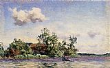 Famous Farm Paintings - A Farm On The Waterfront, The Kaag